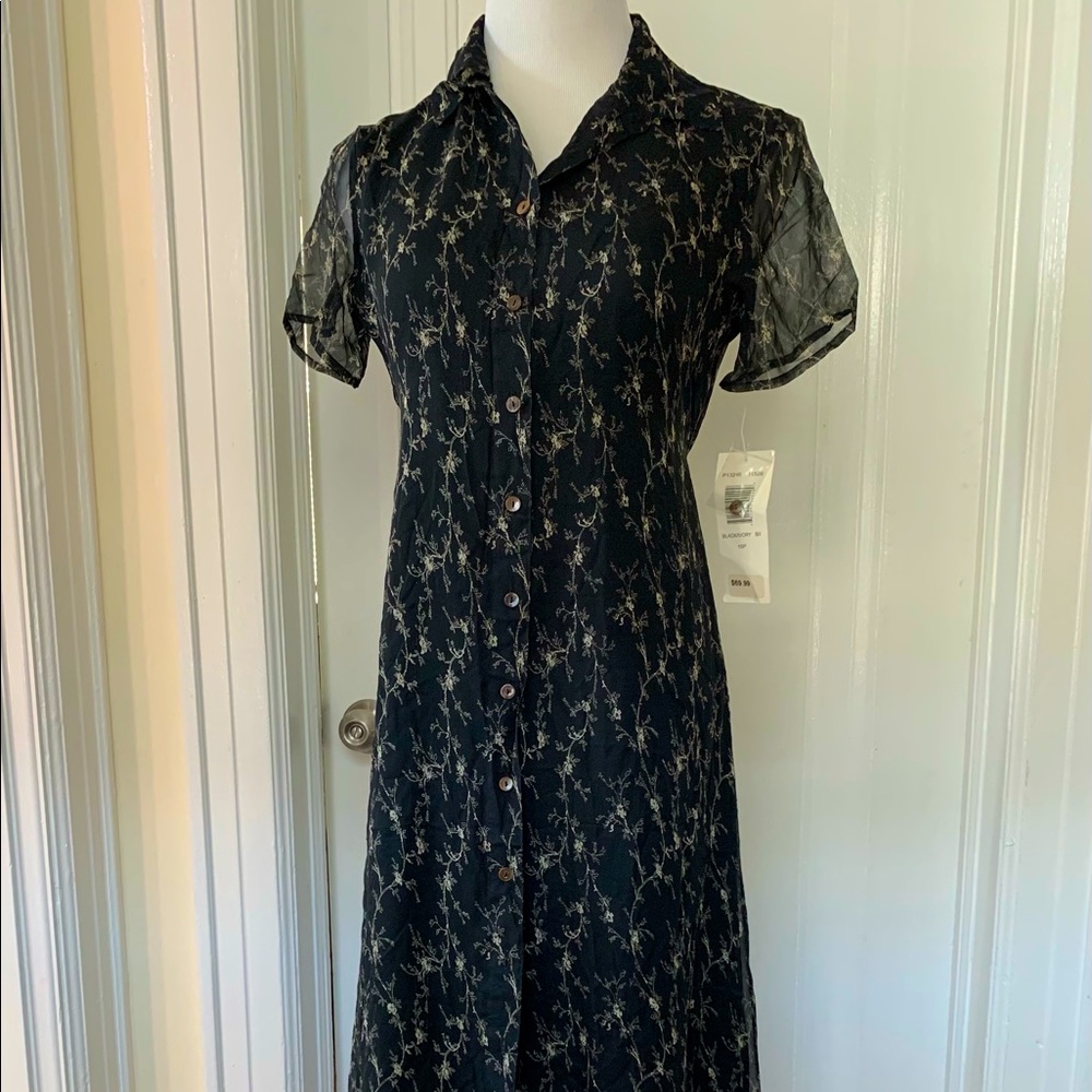 New with tag black and white dress.